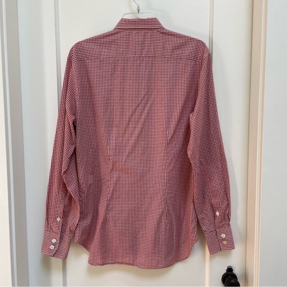 Mens Paul Smith red & white checkered shirt - Picture 3 of 15